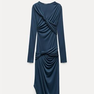 Zara Knotted Asymmetrical Dress